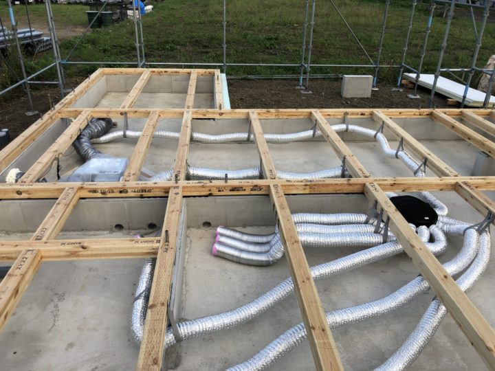 二戸市ｔ様邸 基礎工事完了 浄化槽設置完了 床下への１種換気設置完了 リー ハウス株式会社 盛岡の新築リフォーム Re House